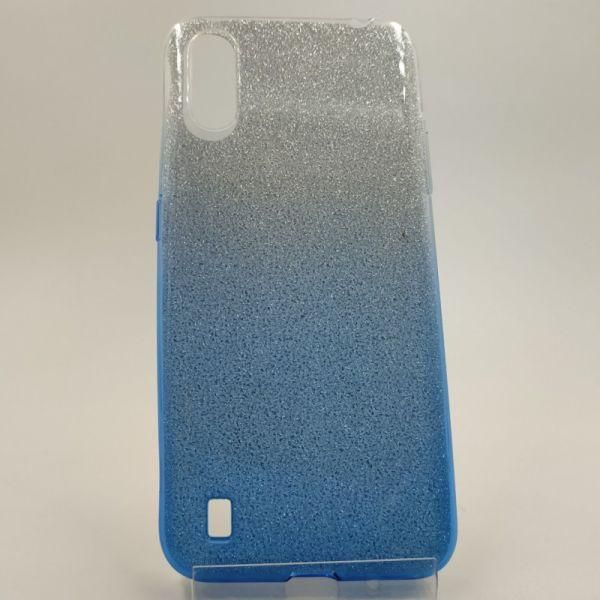 Силіконовий чохол із блискітками VAJA SAMSUNG A01 Blue(зас.тов.)
