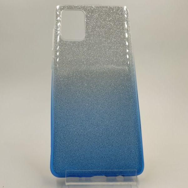 Чохол із блискітками VAJA для SAMSUNG A71 Blue(зас.тов.)