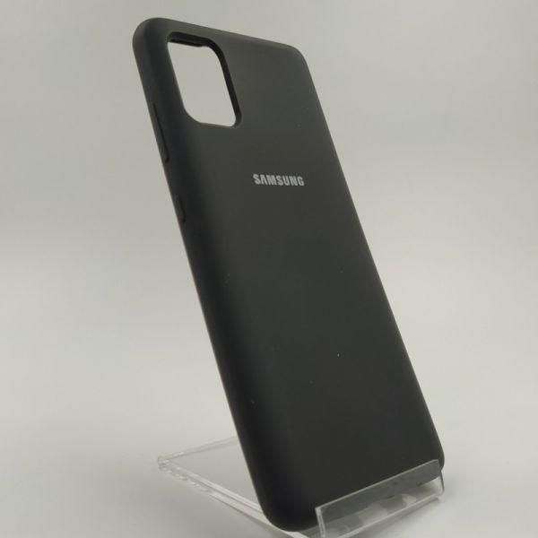 Матовий чохол Silicone Case для Samsung A51 Black