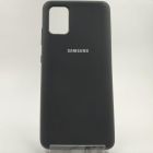 Матовий чохол Silicone Case для Samsung A51 Black