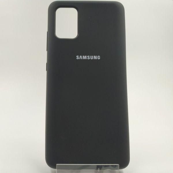 Матовий чохол Silicone Case для Samsung A51 Black