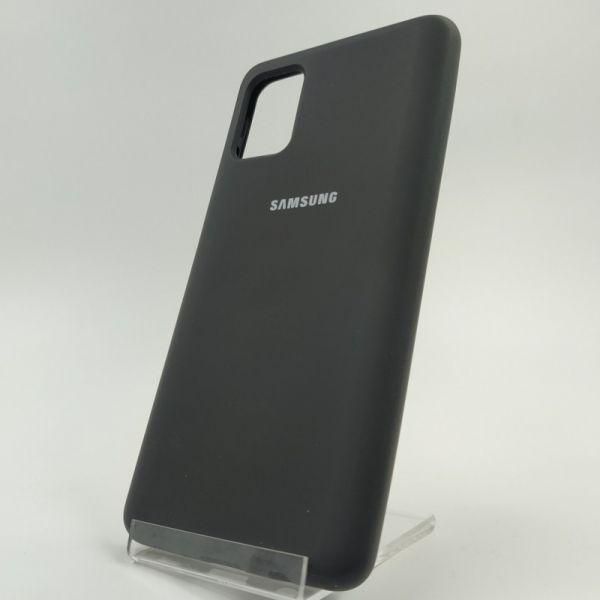 Матовий чохол Silicone Case для Samsung A51 Black