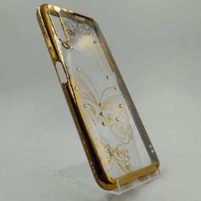Силіконовий чохол Kings Bar зі стразами Huawei P smart Pro Butterfly(зас.тов.)