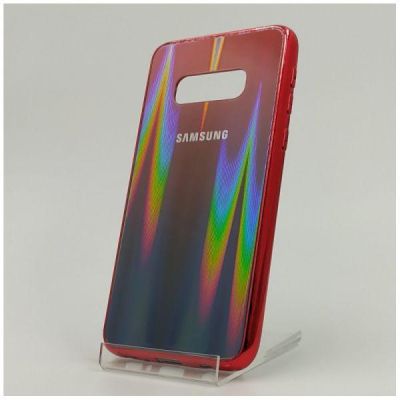 Скляний чохол Gradient case Samsung S10E wine-colored(зас.тов.)