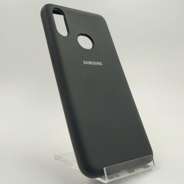 Матовий чохол Silicone Case для Samsung A10S Black(зас.тов.)