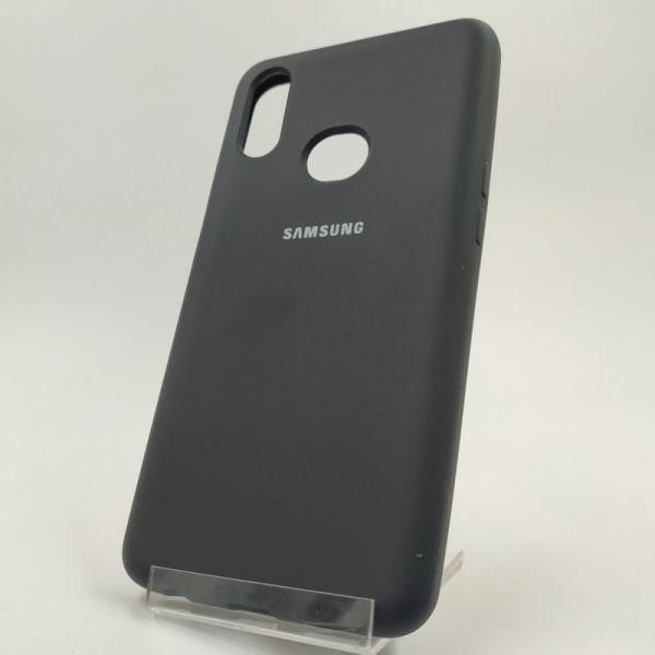 Матовий чохол Silicone Case для Samsung A10S Black(зас.тов.)
