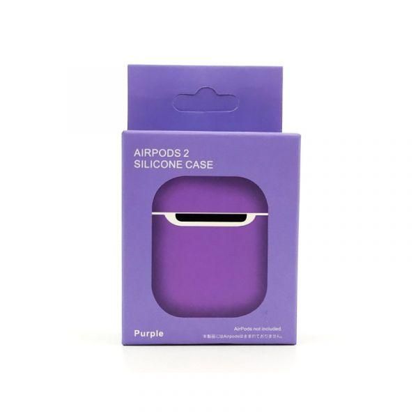 Ультратонкий силіконовий чохол для навушників AirPods REMAX Purple(зас.тов.)