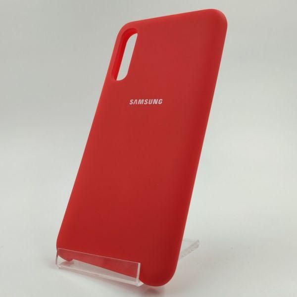 Матовий чохол Silicone Case Samsung A50/A30s Red