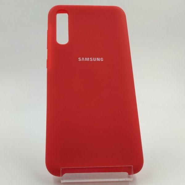 Матовий чохол Silicone Case Samsung A50/A30s Red
