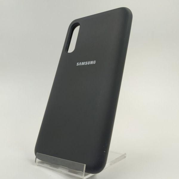 Матовий чохол Silicone Case Samsung A50/A30s Black