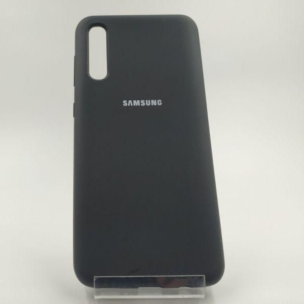 Матовий чохол Silicone Case Samsung A50/A30s Black