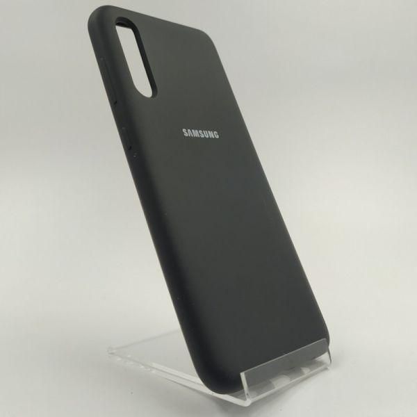 Матовий чохол Silicone Case Samsung A50/A30s Black