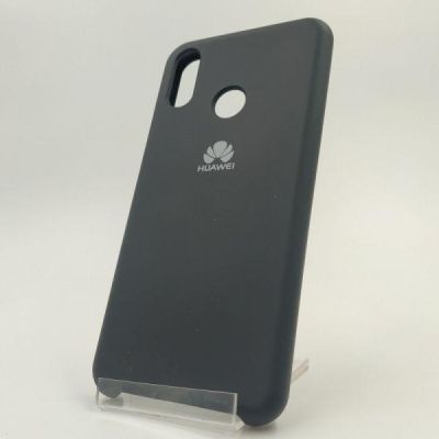 Матовий чохол Silicone Case Huawei P Smart Plus Black(зас.тов.)