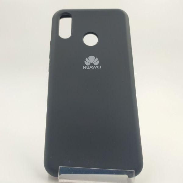 Матовий чохол Silicone Case Huawei P Smart Plus Black(зас.тов.)