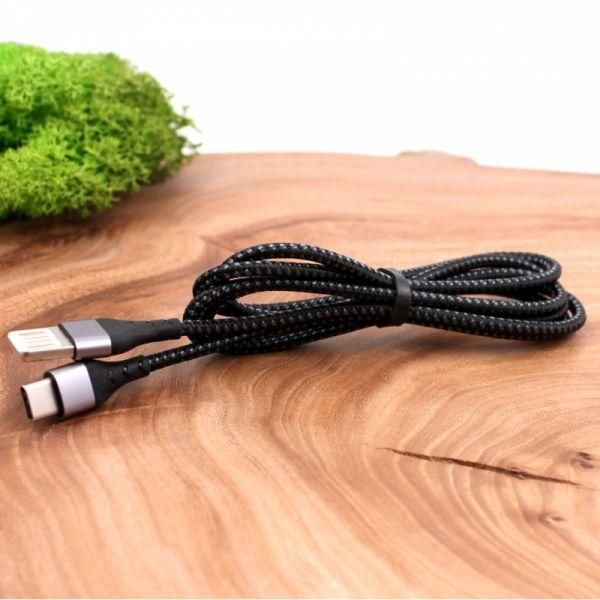 Кабель Borofone BU11 USB двосторонній - Type-C у нейлоновому обплетенні(зас.тов.)