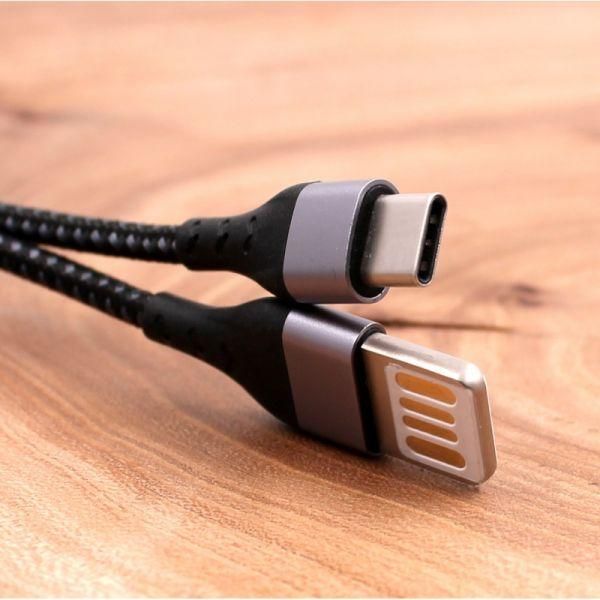 Кабель Borofone BU11 USB двосторонній - Type-C у нейлоновому обплетенні(зас.тов.)