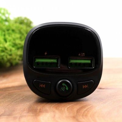 FM-модулятор трансмітер із вольтметром BT5.0 Wekome WP-C26