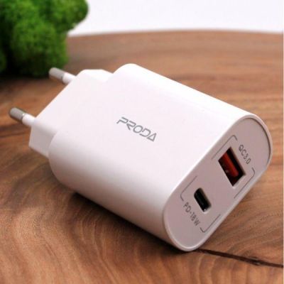 Зарядний пристрій Proda PD-A210 QC3.0/PD 18 W