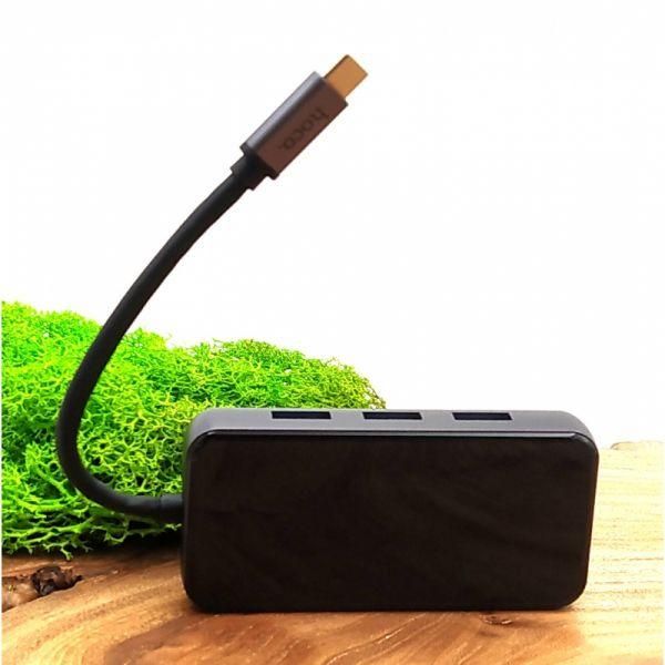 Хаб-концентратор Hoco HB23 Type-C 6в1 (USB 3.0/HDMI/PD/RJ45)(зас.тов.)