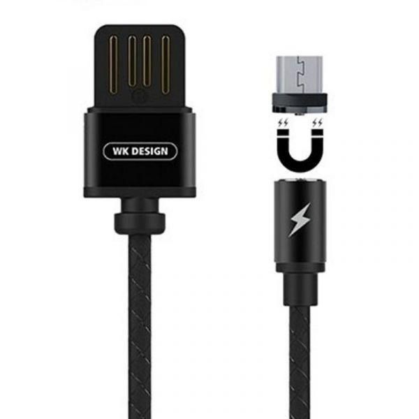 Кабель WK Design USB — microUSB Magnetic 1 м(зас.тов.)