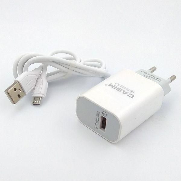 Зарядний комплект CASIM Q701 3A кабель USB - MicroUSB