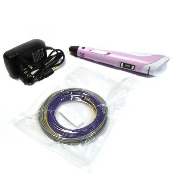 3D-ручка Myriwell RP-100B З LED Екраном Pink
