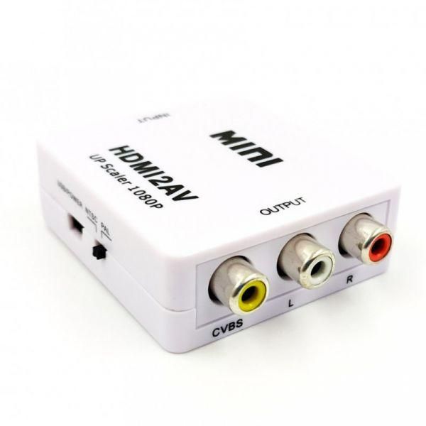 Конвертер відеосигналу HDMI на AV (3 тюльпани)