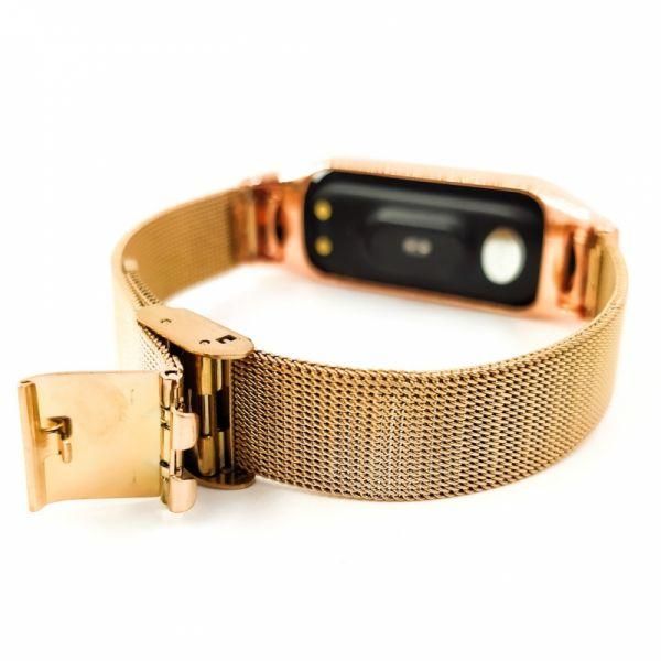Металевий браслет для Mi Band 5 Rose Gold(зас.тов.)