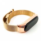 Металевий браслет для Mi Band 5 Rose Gold(зас.тов.)