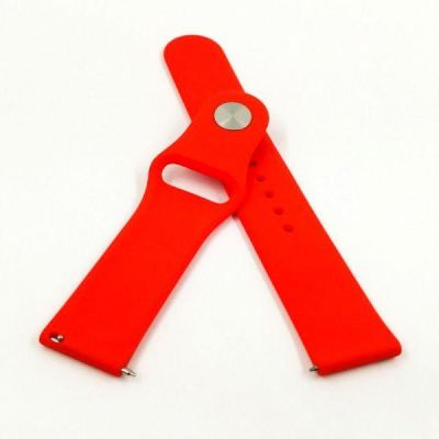 Силіконовий ремінець 20 мм для фітнес-браслета Amazfit Red