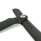 Силіконовий ремінець 20 мм для фітнес-браслета Amazfit Black