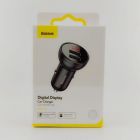Зарядний пристрій Baseus Digital Display 24 W, 4.8 A