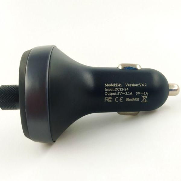 FM модулятор HOCO E41 на 2USB/3,1A(зас.тов.)