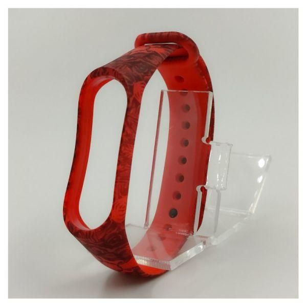 Браслет для Mi Band 3/4 Pattern Red