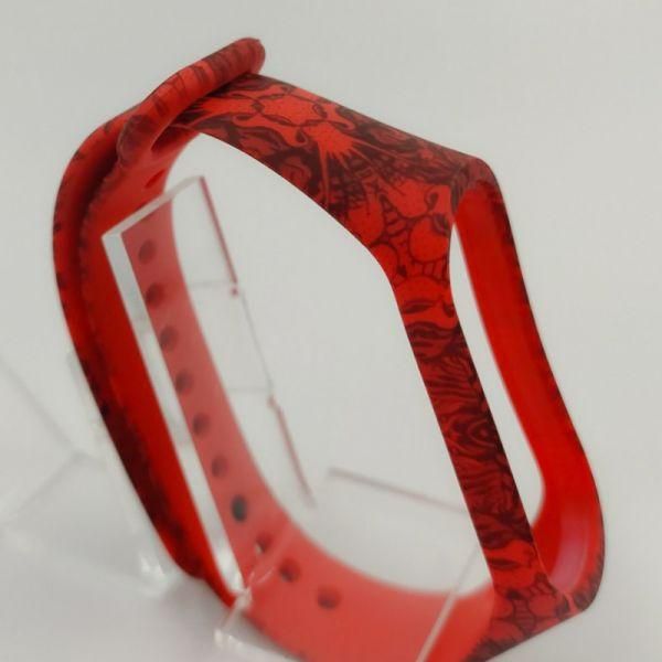 Браслет для Mi Band 3/4 Pattern Red