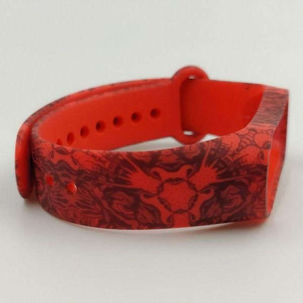 Браслет для Mi Band 3/4 Pattern Red