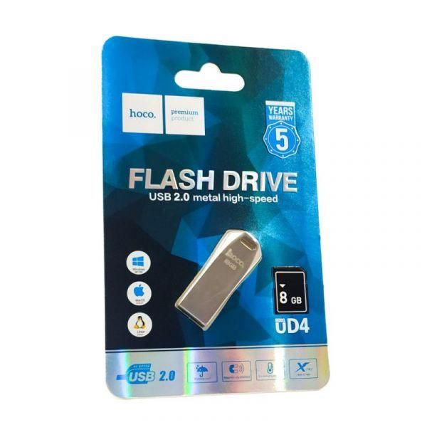 Флеш накопичувач HOCO UD4 8Gb металевий
