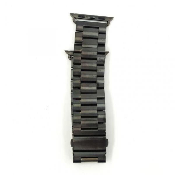 Металевий браслет для Apple Watch STAINLESS STEEL Black 38-40 мм