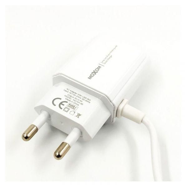 Зарядний пристрій Moxom KH-66 з дротом Micro USB + USB