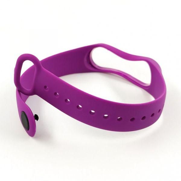 Силіконовий ремінець браслет для Mi Band 3/4 Purple