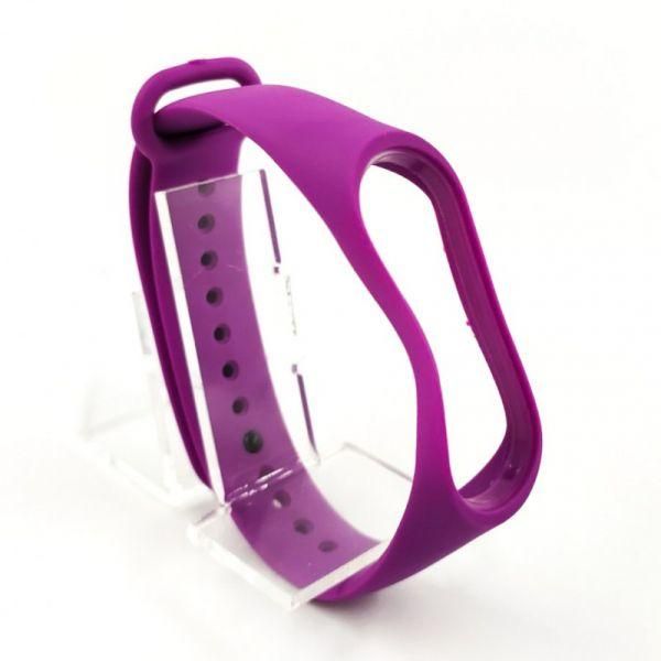 Силіконовий ремінець браслет для Mi Band 3/4 Purple