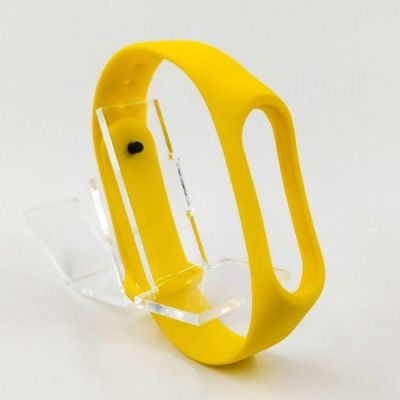 Силіконовий ремінець браслет для Mi Band 3/4 Yellow