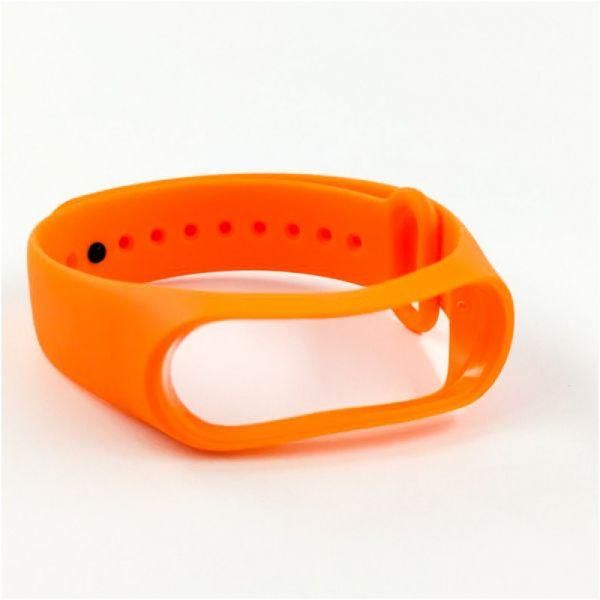 Силіконовий ремінець браслет для Mi Band 3 Orange