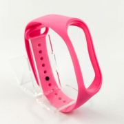 Силіконовий ремінець браслет для Mi Band 3/4 Pink