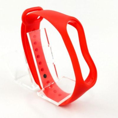 Силіконовий ремінець браслет для Mi Band 3/4 Red