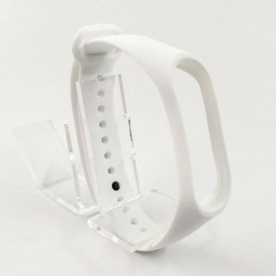 Силіконовий ремінець браслет для Mi Band 3 White