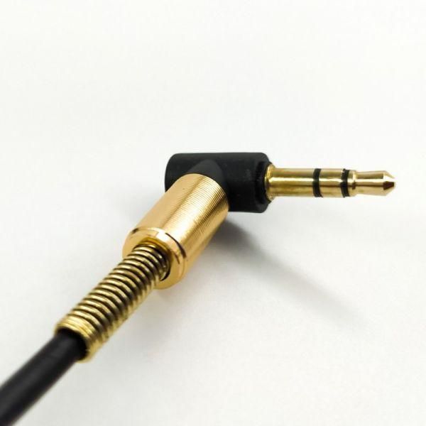 Кутовий аудіокабель 3,5 mm AUX SOLOFFER 3pin