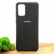 Чохол Silicone Case для Samsung S20+ Black(зас.тов.)