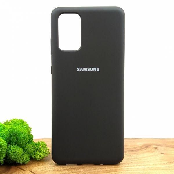 Чохол Silicone Case для Samsung S20+ Black(зас.тов.)