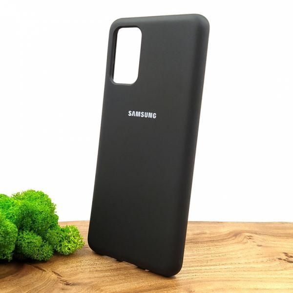 Чохол Silicone Case для Samsung S20+ Black(зас.тов.)